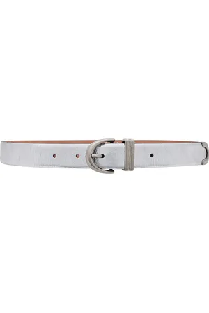Khaite Bambi Antique Silver 25mm Belt in Silver - Metallic Silver. Size 70 (also in 75, 80, 85, 90).