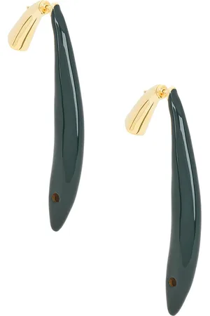 Bottega Veneta Dangle Earrings in Dark Green - Green. Size all.