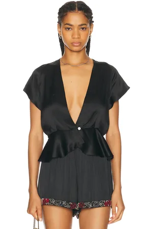 BODE Freya Top in Black - Black. Size 6 (also in 8).