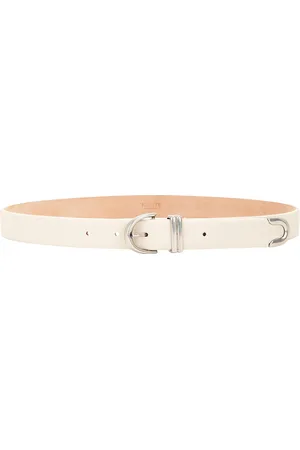 Khaite Bambi Antique Silver 25mm Belt in Dark Ivory - Ivory. Size 70 (also in 90).
