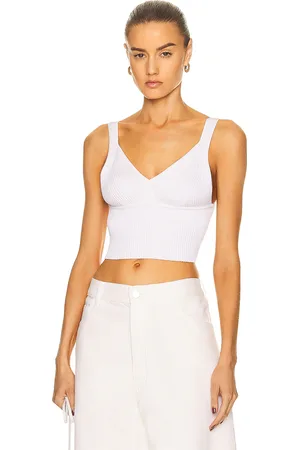Alaïa Rib Top in Blanc - White. Size 44 (also in ).