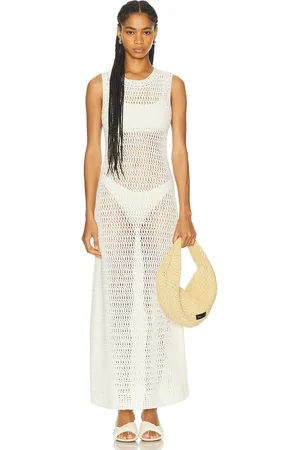 Leset Lucy Maxi Dress in Creme - Cream. Size M-L (also in ).