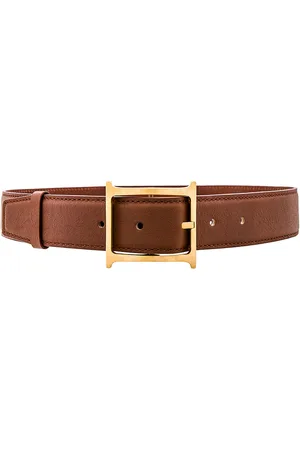Helsa Logo Contrast Belt in Brown - Brown. Size L (also in ).