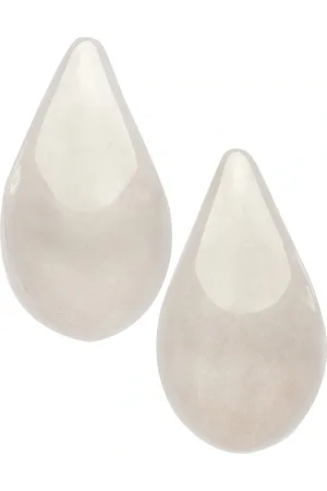 Bottega Veneta Drop Earrings in Silver - Metallic Silver. Size all.