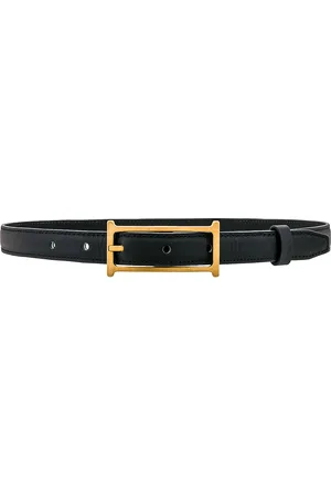 Helsa Logo Mini Belt in Black - Black. Size L (also in M, S, XS).