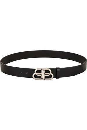 Balenciaga BB Large Belt in Black - Black. Size 85 (also in 90).