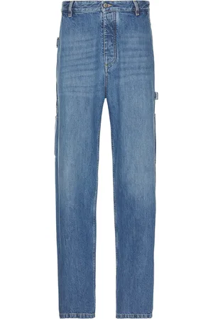 Bottega Veneta New Eco Wash Trousers in Mid Blue - Denim-Medium. Size 50 (also in ).