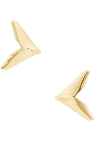 Bottega Veneta Wing Earrings in Yellow Gold - Metallic Gold. Size all.