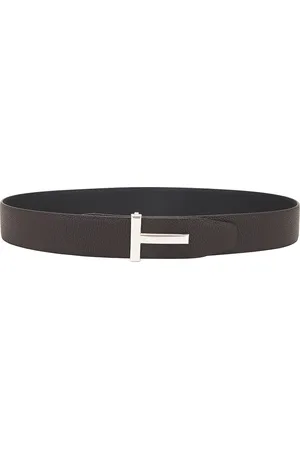 Tom Ford Reversible T Belt 40mm in Brown & Black - Black. Size 85 (also in ).