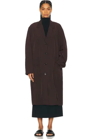 The Row Adan Coat in Mahogany - Brown. Size L (also in ).