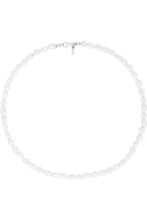 EMANUELE BICOCCHI Baroque Pearl Necklace in White & Silver - White. Size all.