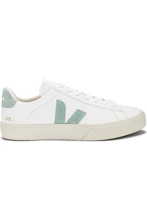Veja Campo Sneaker in Extra White & Matcha - White. Size 36 (also in 37).
