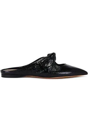 Khaite Rowan Flat Mule in Black - Black. Size 37.5 (also in 41).