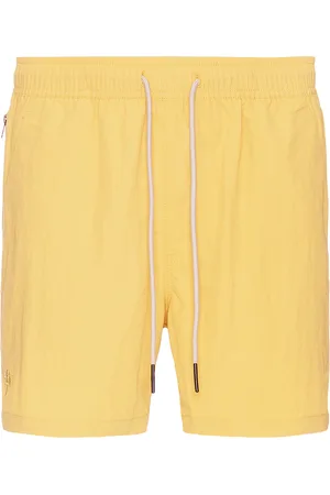 Oas Nylon Swim Shorts in Yellow - Mustard. Size L (also in M, S, XL/1X).