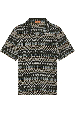 Missoni Short Sleeve Shirt in Black - Black. Size 46 (also in 48).
