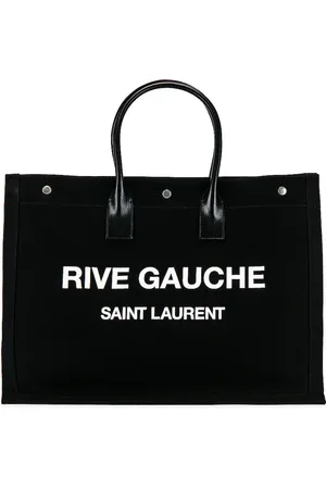 Saint Laurent Noe Large Tote Bag in Black & White - Black. Size all.