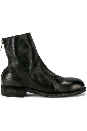 GUIDI Back Zip Boot in Black - Black. Size 41 (also in ).