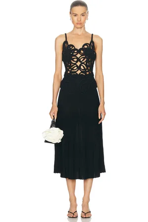 Cult Gaia Nalda Knit Dress in Black - Black. Size M (also in ).