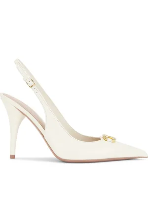 VALENTINO GARAVANI V Logo 100 The Bold Edition Pump Heel in Ivory - White. Size 38 (also in ).