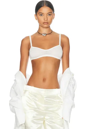 Helsa Justin Knit Bra in White - White. Size XL (also in ).