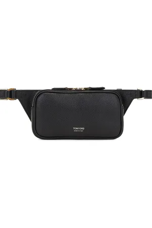 Tom Ford Small Zip Belt Bag in Black - Black. Size all.