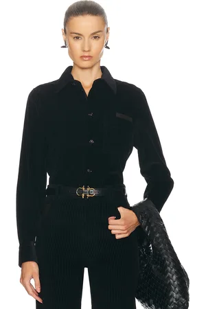 Bottega Veneta Long Sleeve Shirt in Midnight Blue - Navy. Size 38 (also in 40).