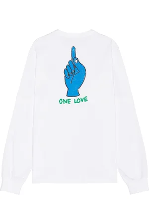 SACAI Gonz One Love T-Shirt in White - White. Size 3 (also in 4).
