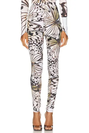 Maisie Wilen Body Shop Legging in Butterfly - Cream. Size L (also in ).