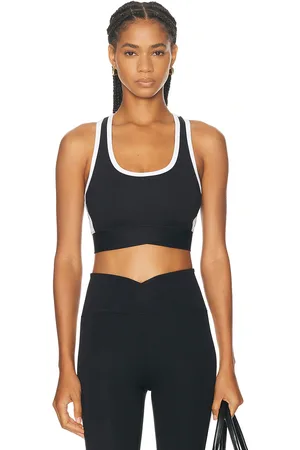 YEAR OF OURS Sport Track Bra in Black & White - Black. Size XS (also in ).