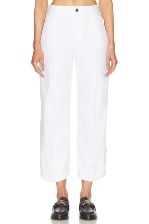 Bottega Veneta Capri Pant in White - White. Size 40 (also in 34).