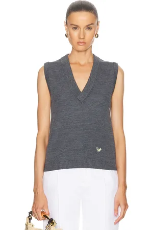 Bottega Veneta Sweater Vest in Thunder - Grey. Size L (also in S, XS).