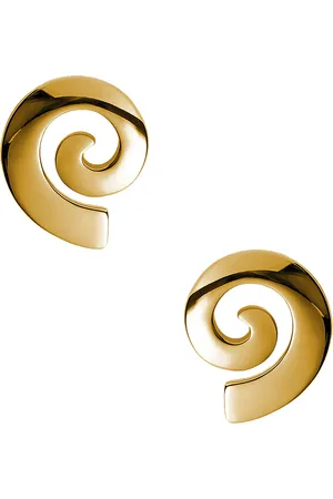 Eliou Swirl Earring in Gold - Metallic Gold. Size all.