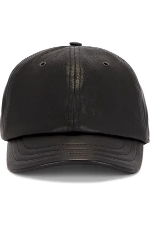 Saint Laurent Leather Cap With Small Visor in Black - Black. Size 57 (also in 59).