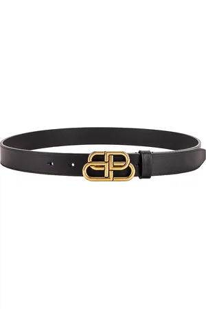 Balenciaga BB Thin Belt in Black - Black. Size 60 (also in ).