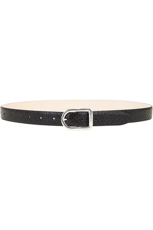 DEHANCHE Mija Viper Belt in Black Viper & Silver - Black. Size L (also in M, XS).