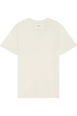 Frame Relaxed Tee in Washed Off White - Ivory. Size S (also in ).