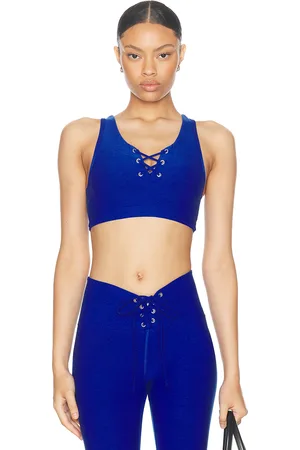 YEAR OF OURS Stretch Football Sports Bra in Cobalt - Blue. Size S (also in ).