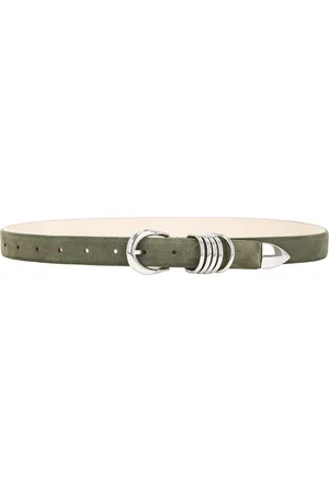 DEHANCHE Hollyhock Suede Belt in Birch & Silver - Brown. Size XS (also in ).
