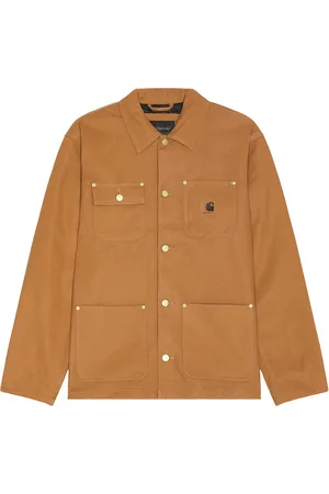 Carhartt Suede Michigan Coat in Hamilton Brown - Brown. Size M (also in XL/1X).