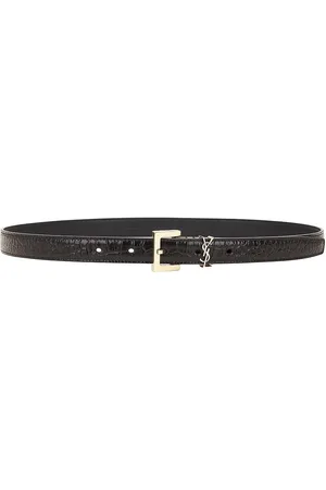 Saint Laurent Leather Belt in Fondente - Chocolate. Size 65 (also in 70, 75, 80, 85, 90).