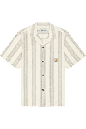 Carhartt Dodson Shirt in Dodson Stripe & Natural - Cream. Size S (also in ).