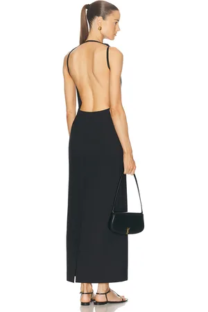 Rohe Sleeveless Open Back Dress in Black - Black. Size 40 (also in 42).