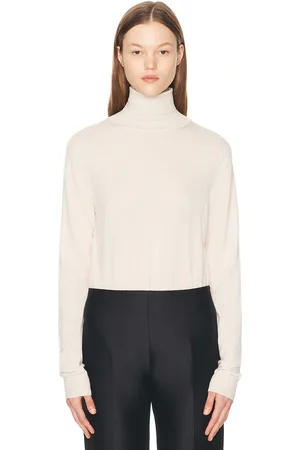 The Row Heva Sweater in Shell - Cream. Size L (also in M, S, XS).
