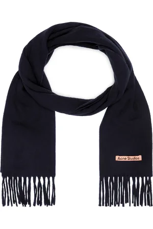 Acne Studios Canada Skinny Scarf in Navy Blue - Navy. Size all.