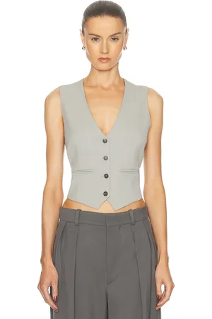 WARDROBE.NYC Waistcoat in Cement - Grey. Size M (also in XL).