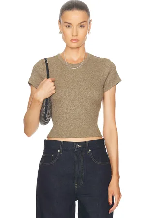Citizens of Humanity Nello Tee in Dark Porcini - Taupe. Size XS (also in ).