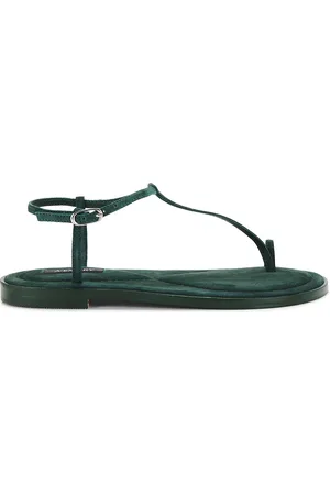 A.Emery Suvi Sandal in Seaweed Suede - Green. Size 36 (also in ).