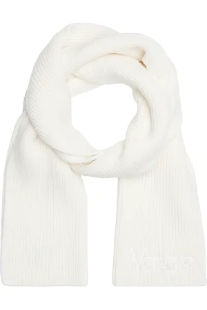 VERSACE Scarf in Ivory - Ivory. Size all.