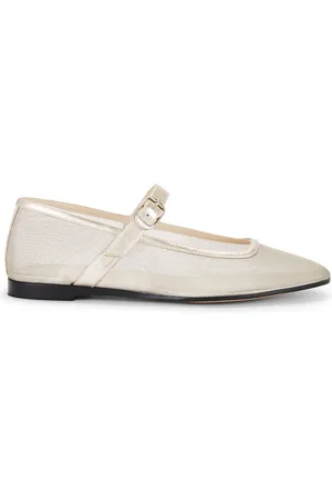 Le Monde Beryl Mary Jane Mesh Flat in Gold - Metallic Gold. Size 36 (also in 36.5, 37, 38, 38.5, 40, 41).