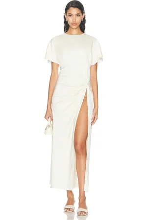 SER.O.YA Tropez Maxi Dress in Porcelain - White. Size L (also in ).